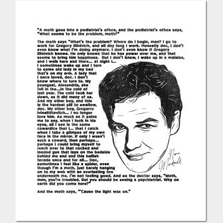 Norm MacDonald -- "A Moth Goes..." Joke Posters and Art